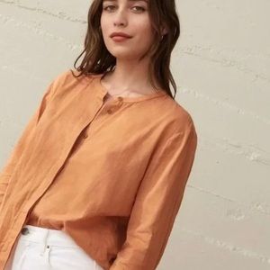 Jenni Kayne Linen Cotton James Top in Canyon L